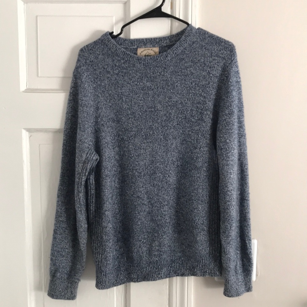 Blue knit sweater